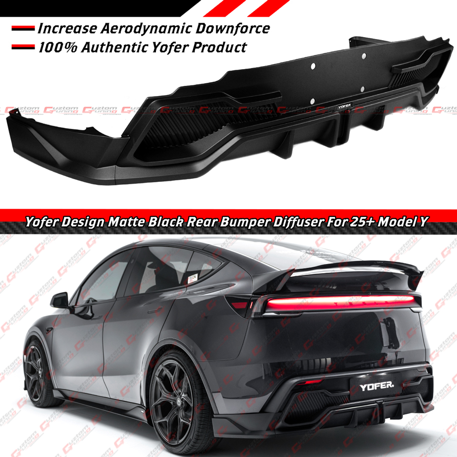 Auto voorbumper lipspoiler Voor Tesla voor Model Y Juniper 2025 Achterbumper Spoiler Lip Launch Bescherming Plaat Diffuser ABS Cover Body Kit(Matte Black Auto voorbumper lipspoiler Voor Tesla voor Model Y Juniper 2025 Achterbumper Spoiler Lip Launch Bescherming Plaat Diffuser ABS Cover Body Kit(Matte Black