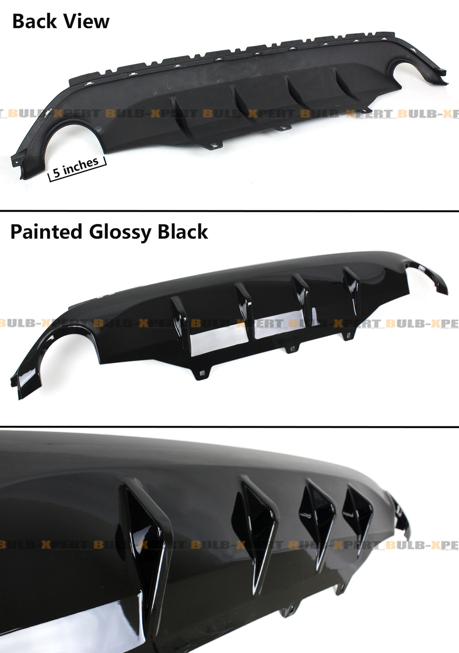 FOR 192020 Nissan Altima S Black Shark Fin Rear Bumper Diffuser