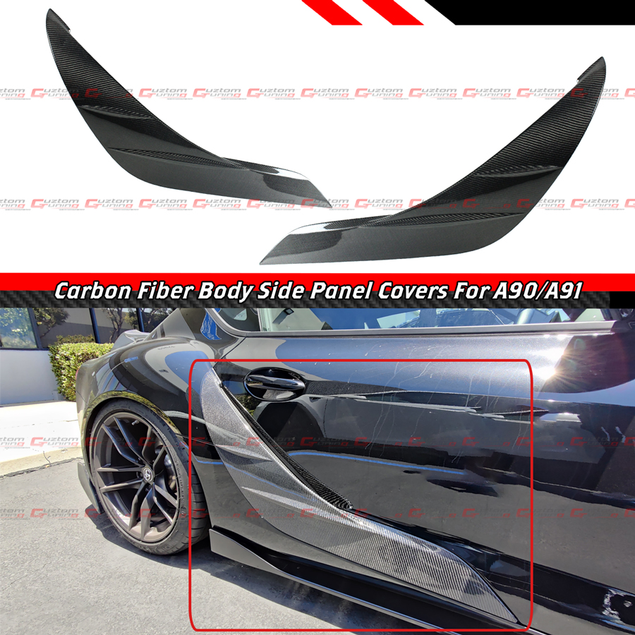For 2019-2026 Toyota GR Supra A90 A91 Carbon Fiber Door Panel