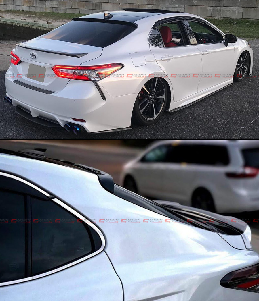 For 18 2021 Toyota Camry 8th Gen Sedan Vip Glossy Black Rear Window Roof Spoiler Ebay