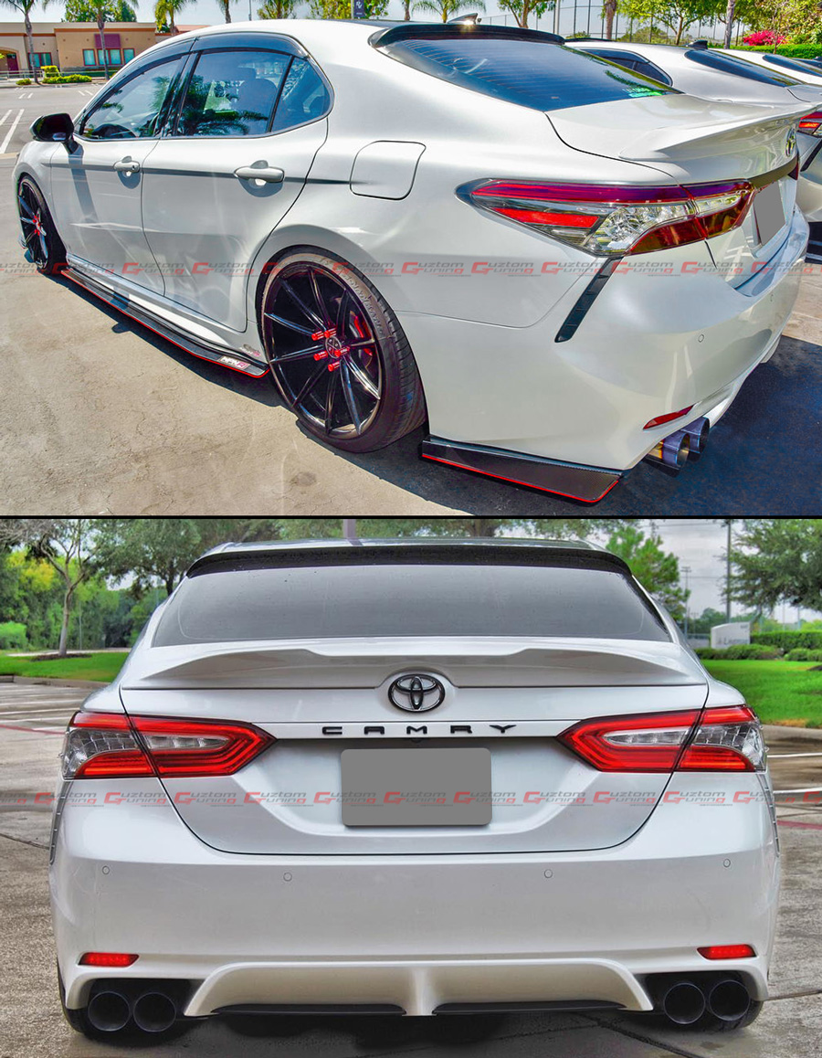 FOR 18-2021 TOYOTA CAMRY 8TH GEN SEDAN VIP GLOSSY BLACK REAR WINDOW ...