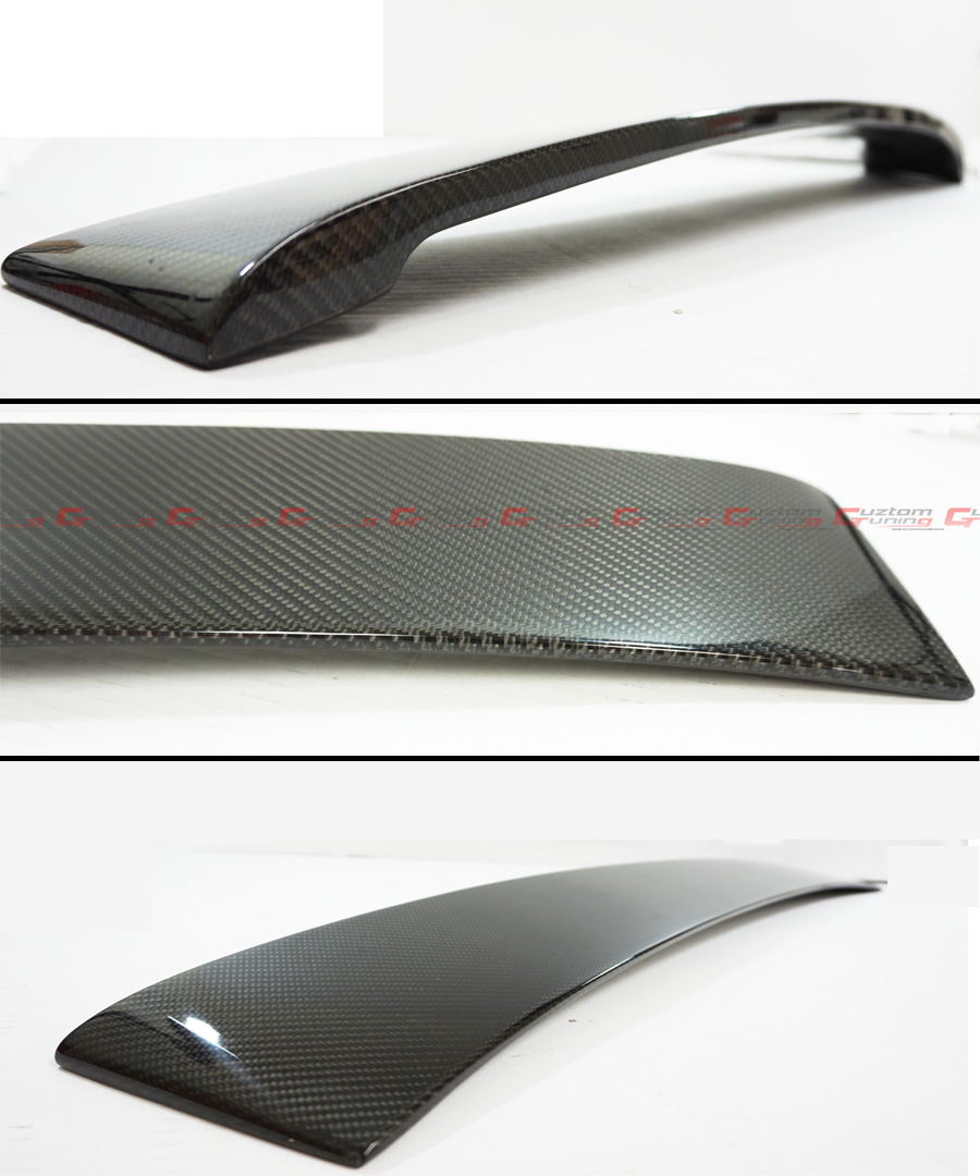 FITS FOR INFINITI G37 2 DR COUPE REAL CARBON FIBER REAR ROOF SPOILER ...