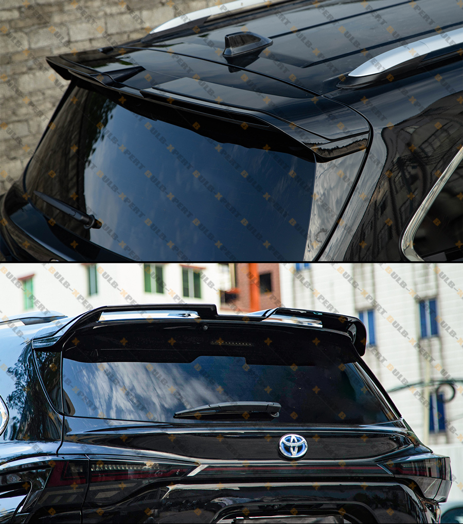 Gloss Black Rear Roof Top Spoiler Wing Extension For 2021-2025 Toyota Sienna – Self-Adhesive, No Drill