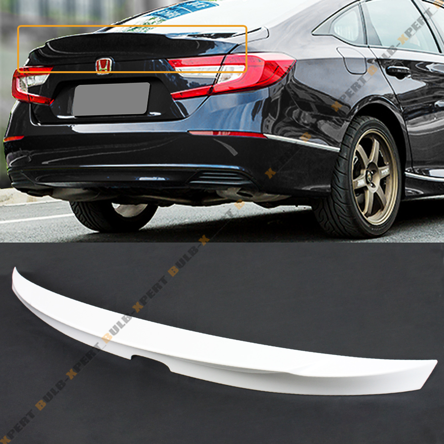 FOR 2018-19 HONDA ACCORD PAINTED PLATINUM WHITE PEARL MCX DUCKBILL ...