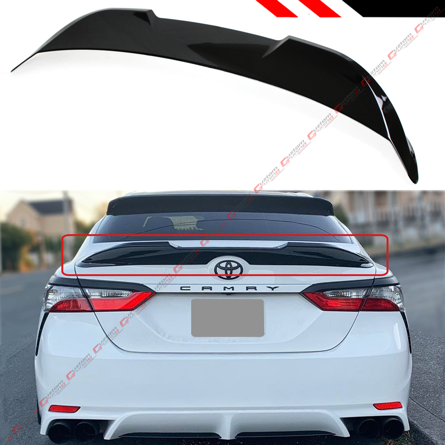 FOR 18-2021 TOYOTA CAMRY GLOSSY BLACK DUCKBILL TR-D STYLE REAR TRUNK ...