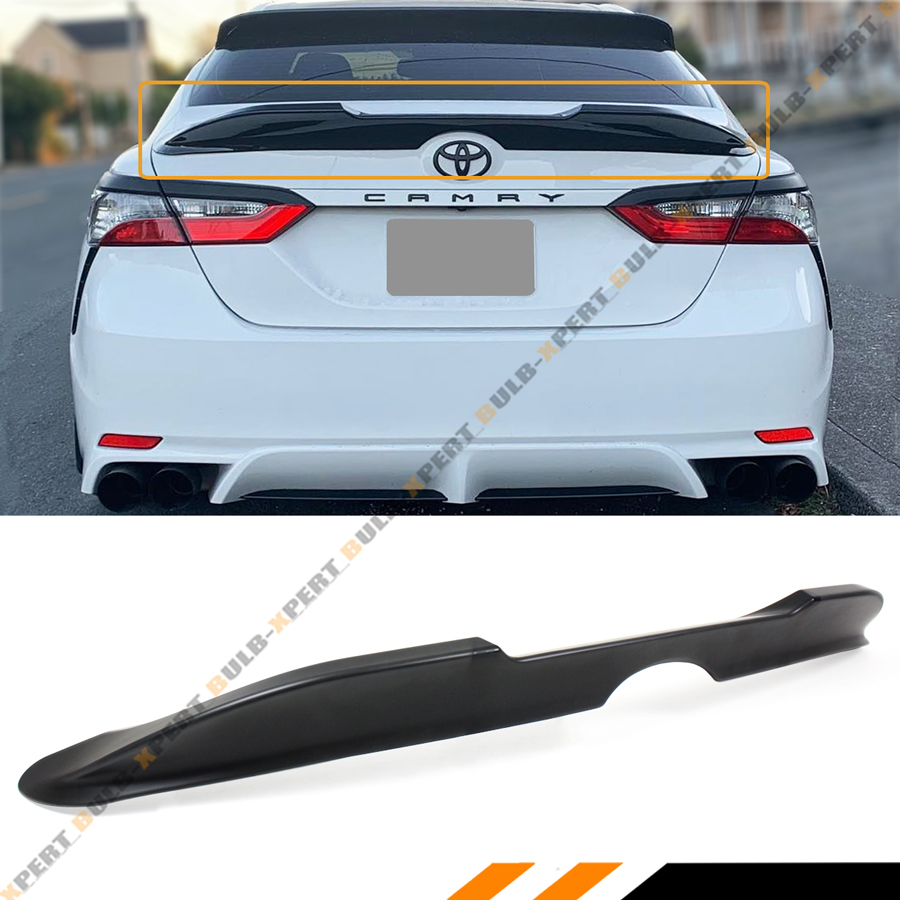 FOR 2018-2020 TOYOTA CAMRY MATT BLACK JDM TRD STYLE DUCKBILL TRUNK ...