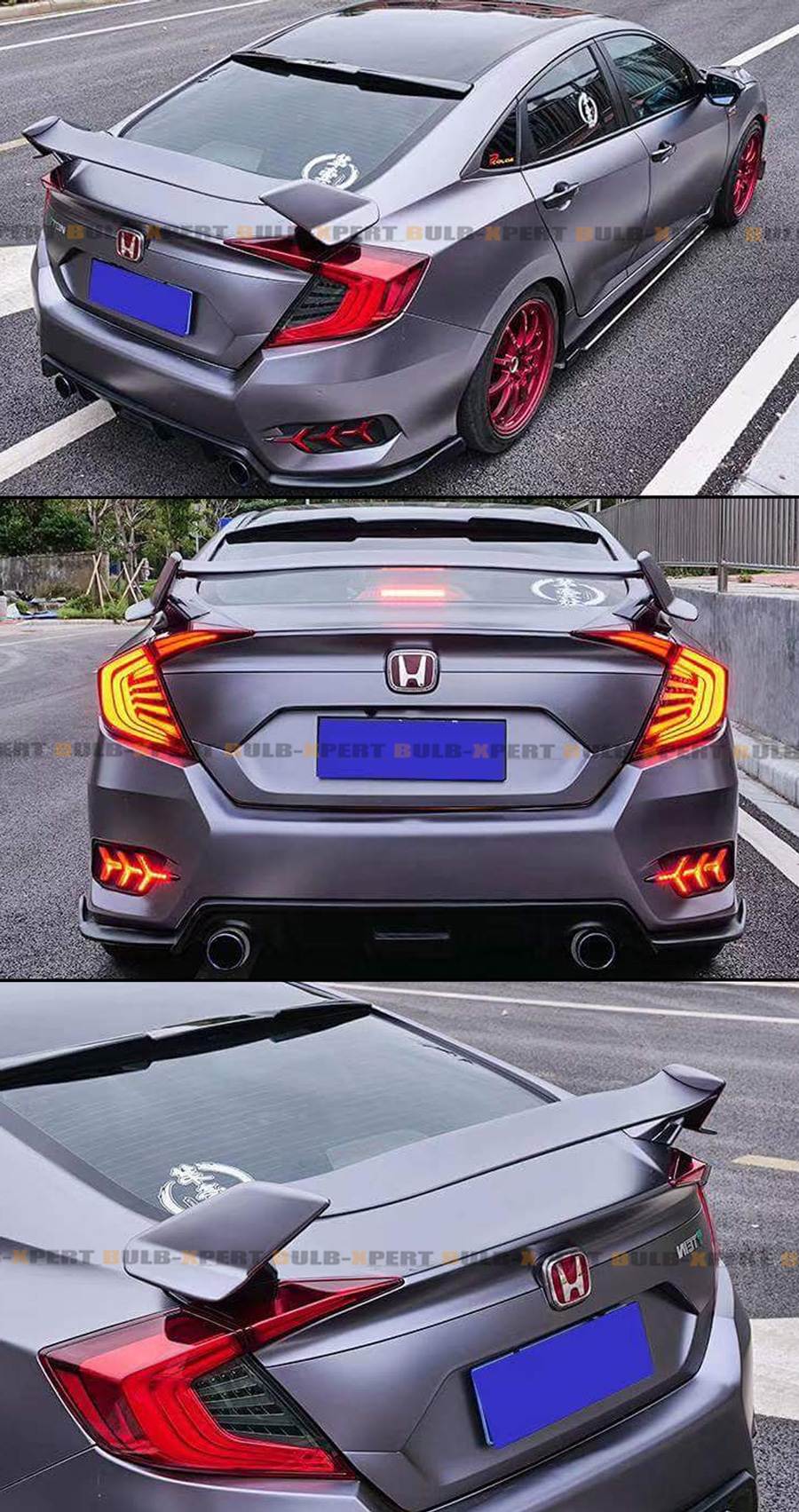 FOR 2016-2020 HONDA CIVIC 4DR TYPE-R STYLE TRUNK WING ...