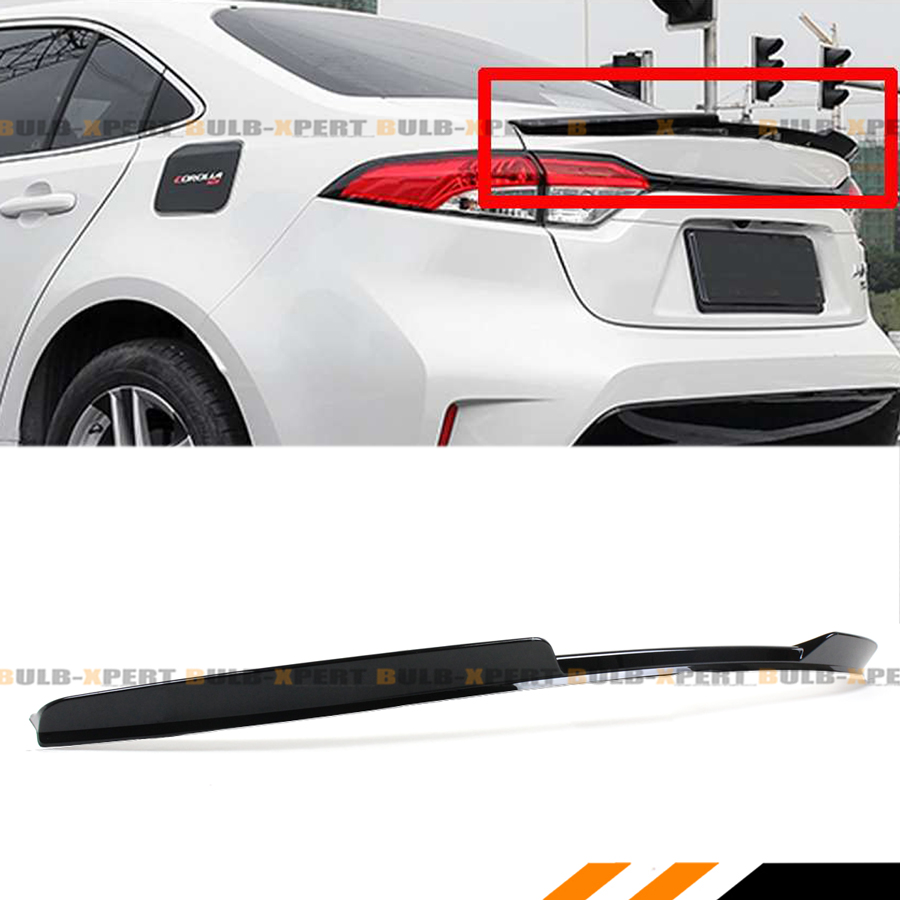 FOR 20202021 TOYOTA COROLLA 4DR SEDAN JDM V TYPE GLOSS BLACK TRUNK LID