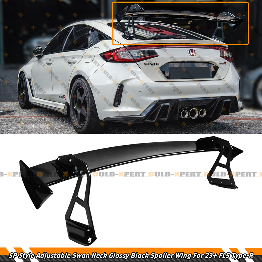 エプロン　SPARK WING FOR 22-26 Civic Hatchback FL2 FL5 V2 Gloss Black Trunk + Rear Roof