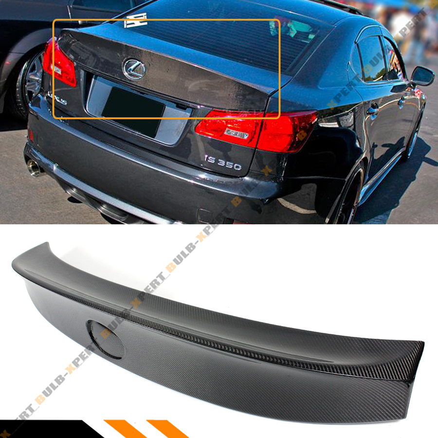 FOR 06-13 LEXUS IS250 IS350 ISF W STYLE CARBON FIBER DUCKBILL REAR