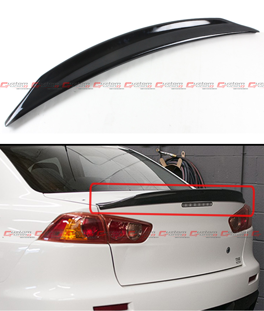 FOR 2008-2017 LANCER EVO X 10 MR GSR JDM DUCKBILL STYLE TRUNK LID SPOILER WING