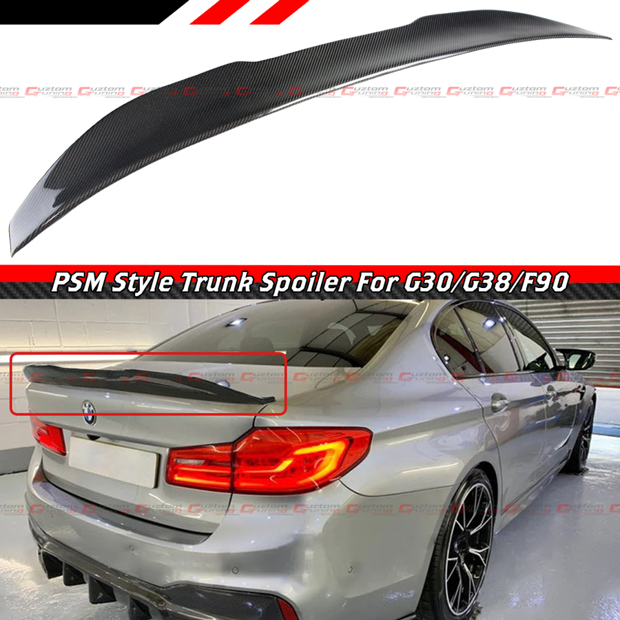FOR 17-23 BMW G30 G38 5 SERIES F90 M5 PSM STYLE CARBON FIBER TRUNK
