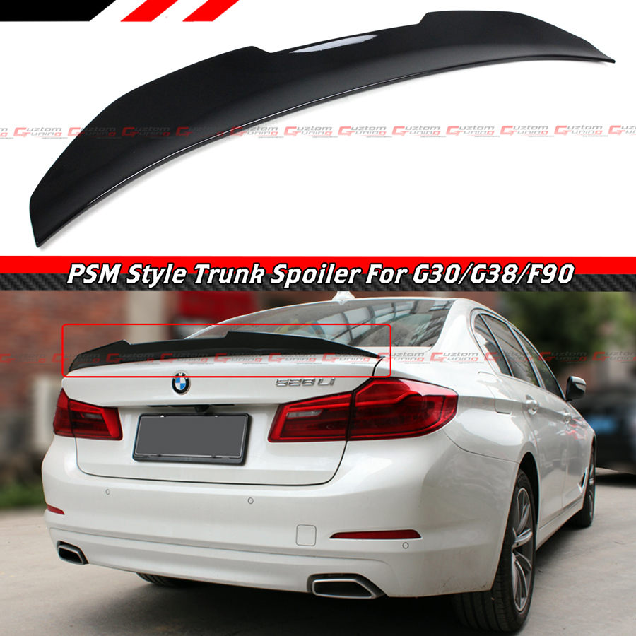 FOR 17-23 BMW G30 G38 5 SERIES F90 M5 PSM STYLE GLOSSY BLACK TRUNK