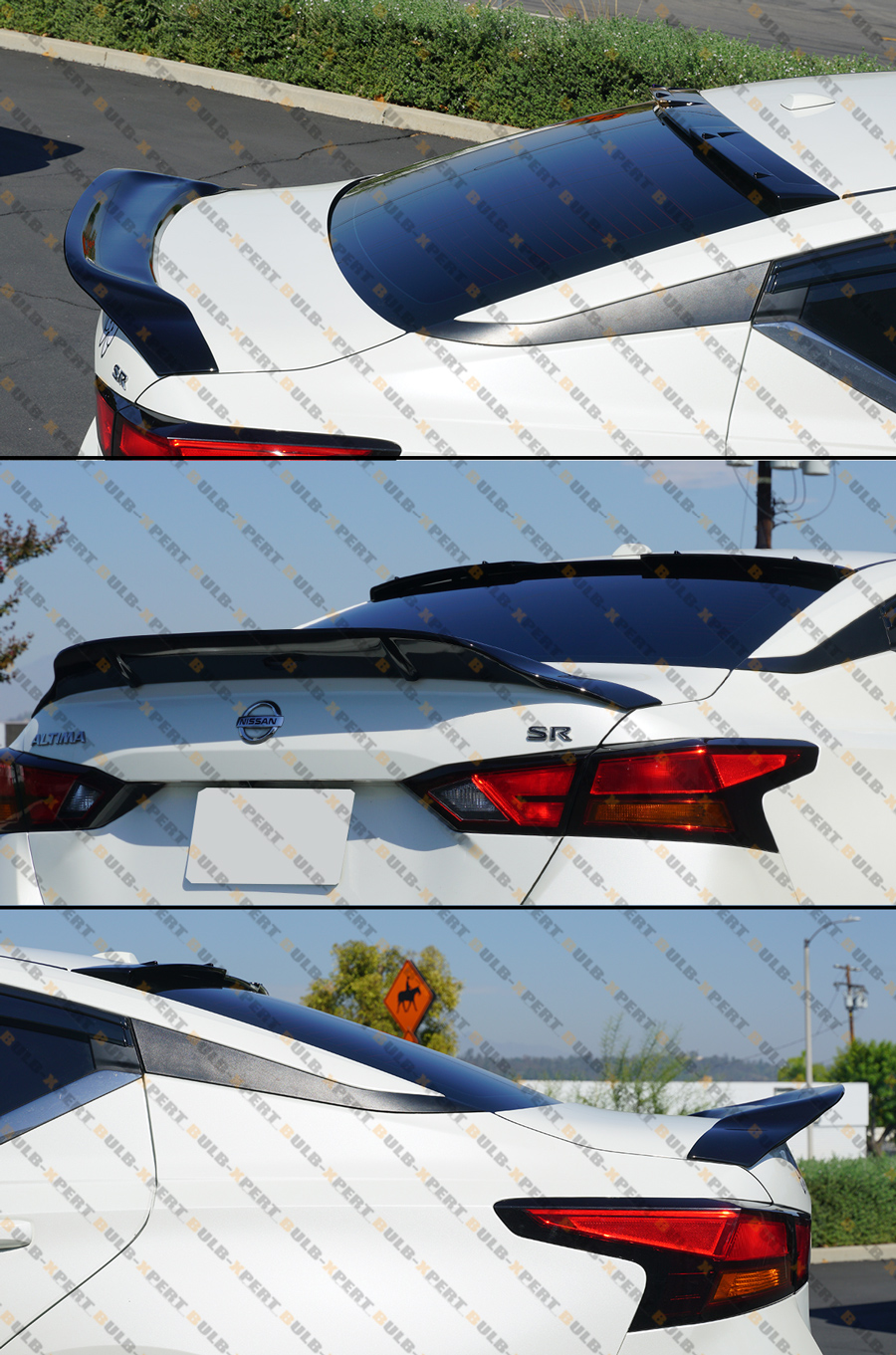 FOR 19-25 NISSAN ALTIMA R STYLE GLOSS BLACK HIGHKICK DUCKBILL