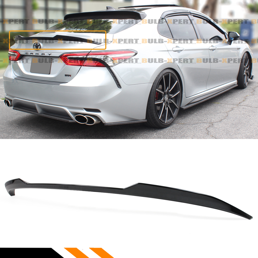 Details About For 18 19 Toyota Camry Se Xse Le Xle Glossy Blk M4 Style Trunk Lid Spoiler Wing