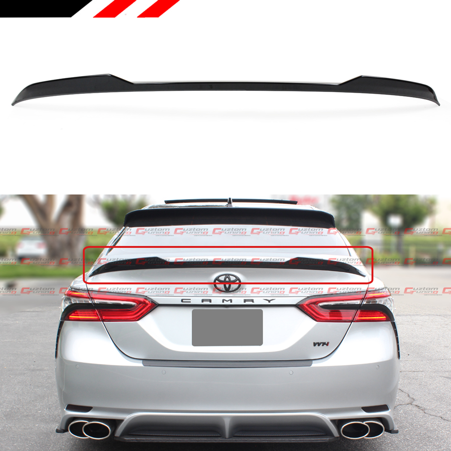 For 2018 2021 Toyota Camry Se Xse Le Xle Glossy Black V Style Trunk Lid Spoiler Ebay