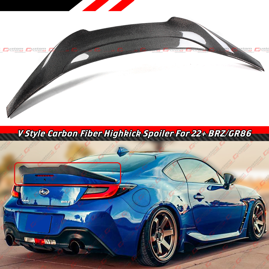 big spoiler on the car, tuning, sports car Stock Photo