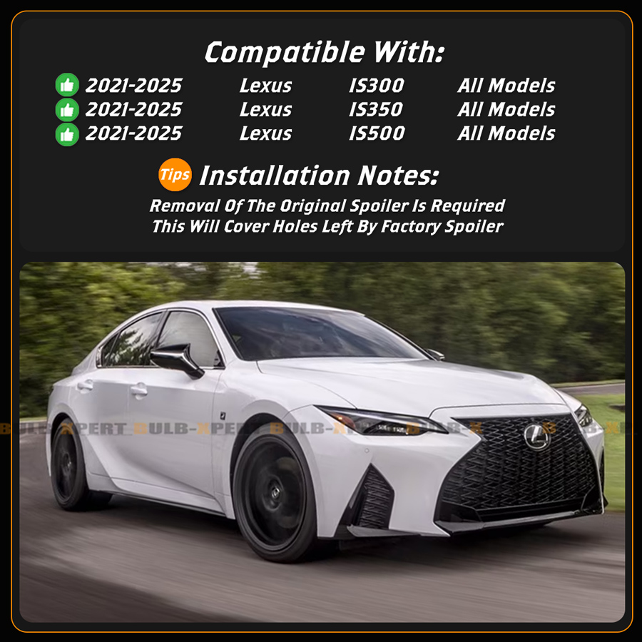 For 2021-2026 Lexus IS300 IS350 IS500 CTM V3 Carbon Fiber Highkick