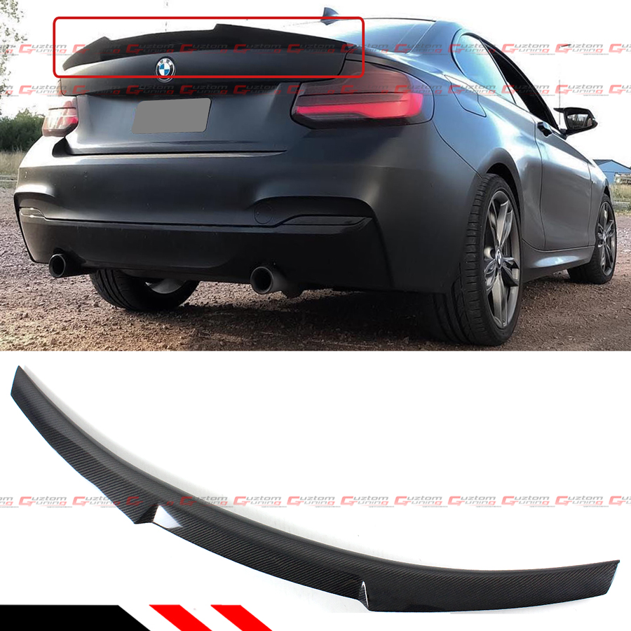 FOR 14-2021 BMW F22 M235i F87 M2 Carbon Fiber M4 V Style Highkick Trunk ...