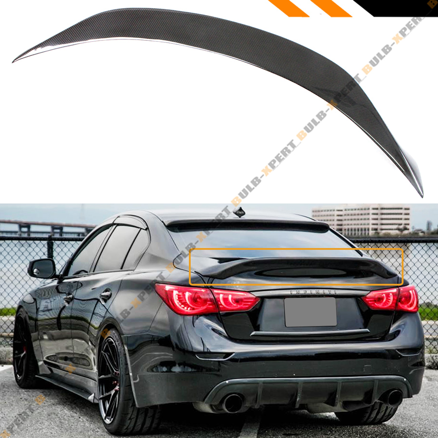 For 2014 2020 Infiniti Q50 Highkick Carbon Fiber Duckbill Trunk Lid Spoiler Wing Ebay