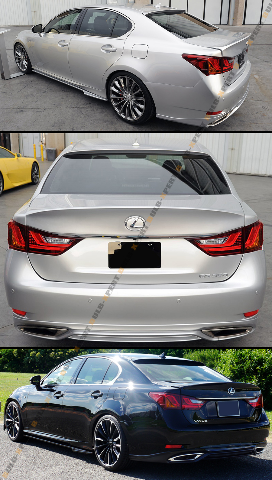 FOR 2013-15 LEXUS GS350 450H WD STYLE TRUNK LID + REAR ROOF WINDOW ...