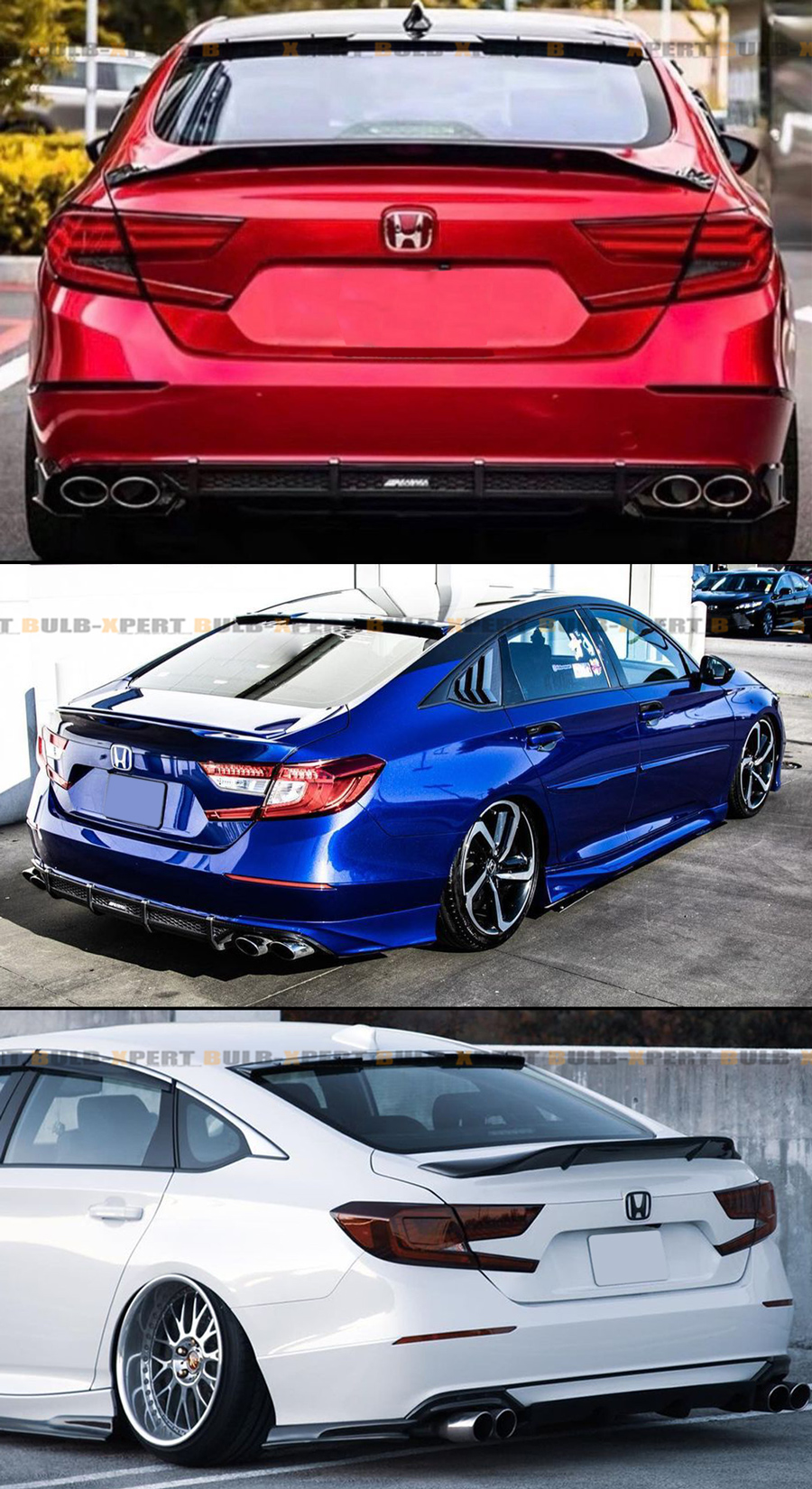 FOR 20182021 HONDA ACCORD JDM BLACK REAR WINDSHIELD WINDOW VISOR ROOF