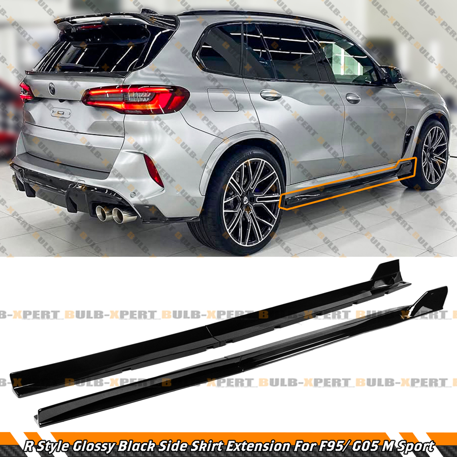For 2019-25 BMW F95 G05 X5 M Sport X5M R Style Glossy Black Side