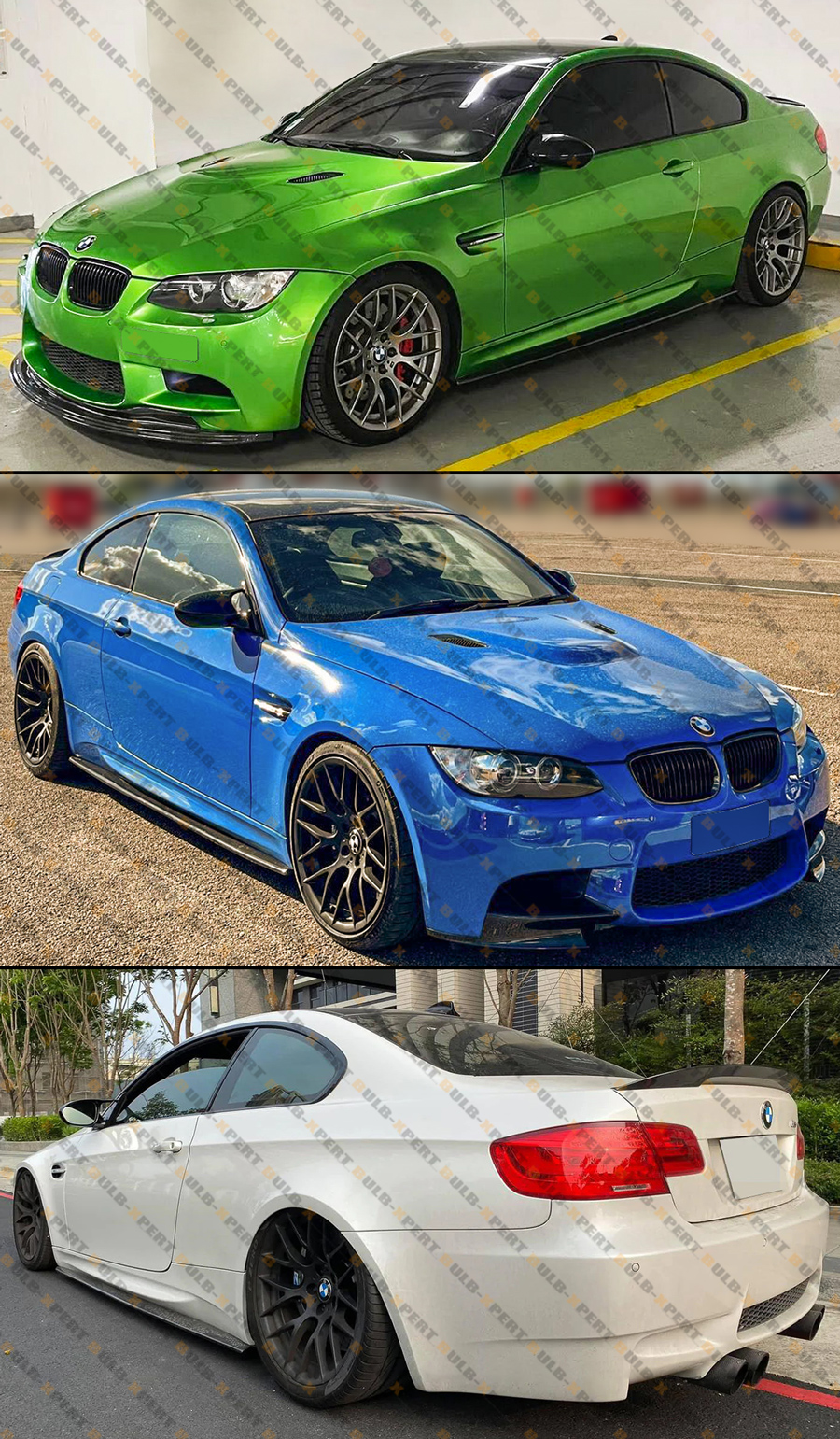 Performance Carbon Fiber Side Skirt Extension Splitters For 08-13