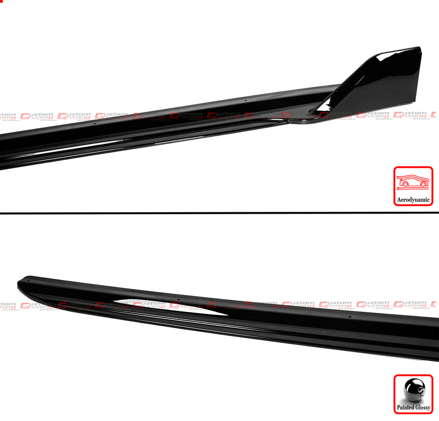 For 2014-2018 BMW X5 F15 GT Style Gloss Black Side Skirt Extension