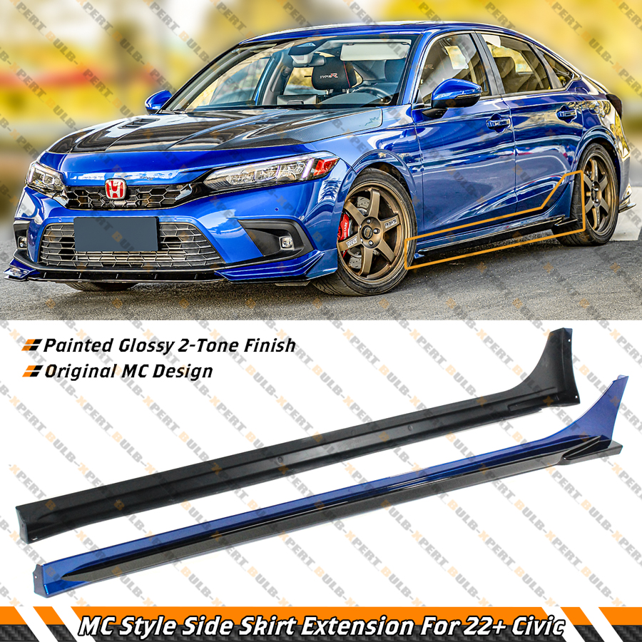 【COLOR iN ID】sky motor skirt For 2018-22 Honda Accord Yofer Sonic Grey Pearl Add-on JDM