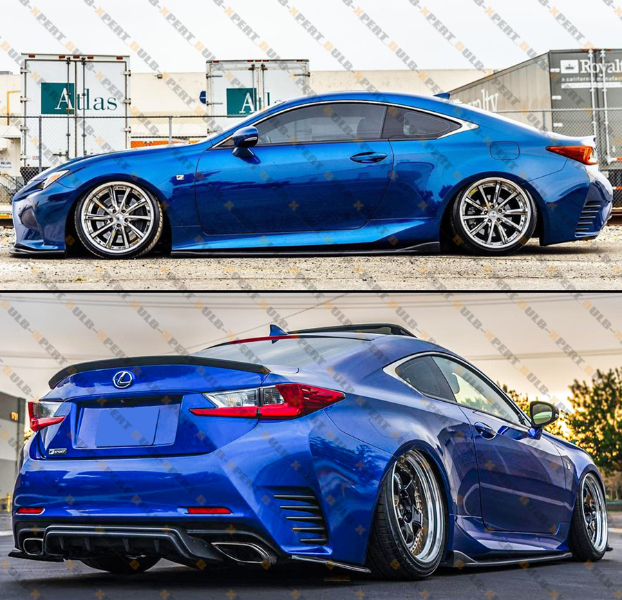 For 2015-2024 Lexus RC300 RC350 RC F JDM SK Style Gloss Black Side