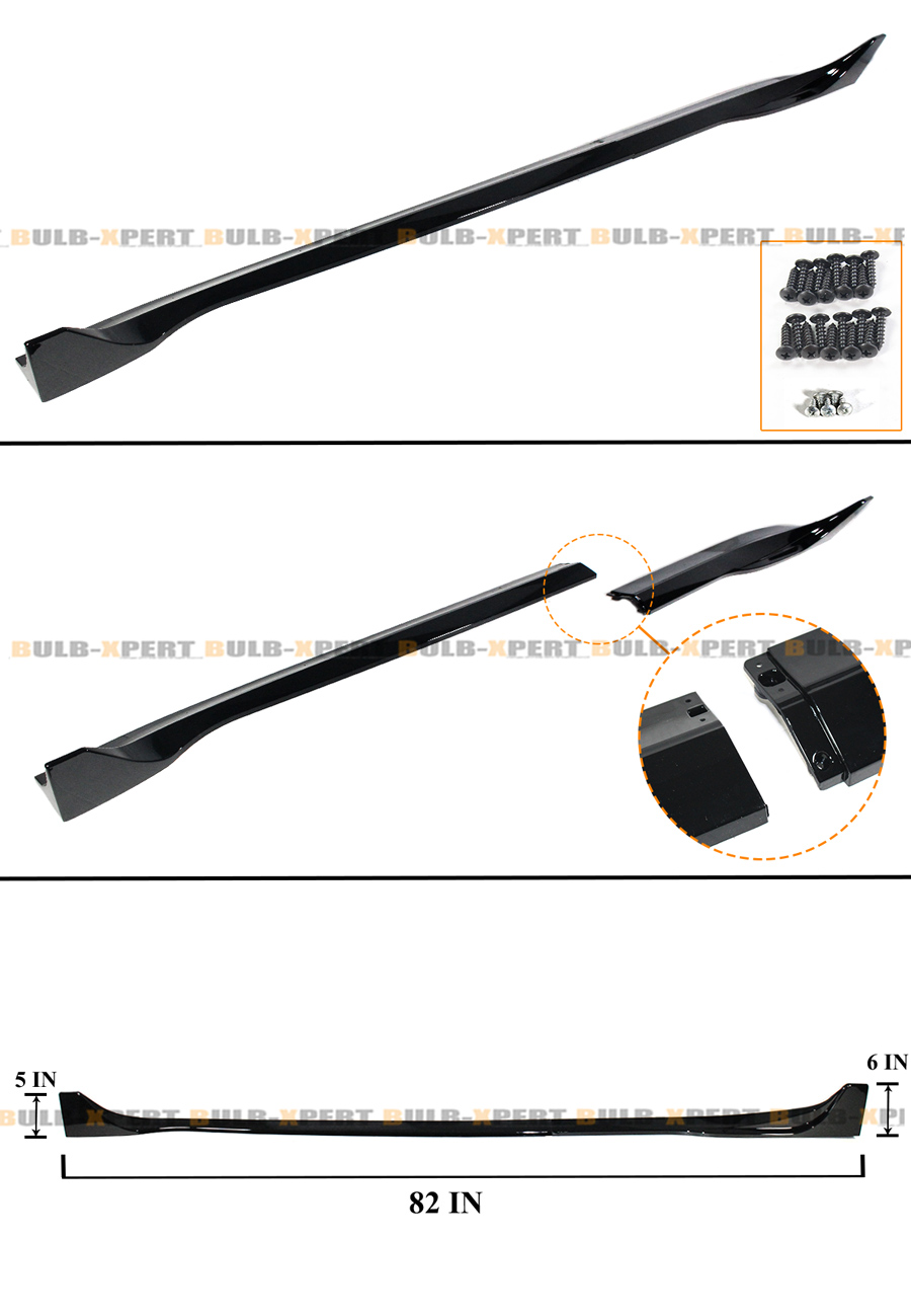 For VW Golf R GTI MK7 15-19 Performance Winglet Gloss Black Side Skirt