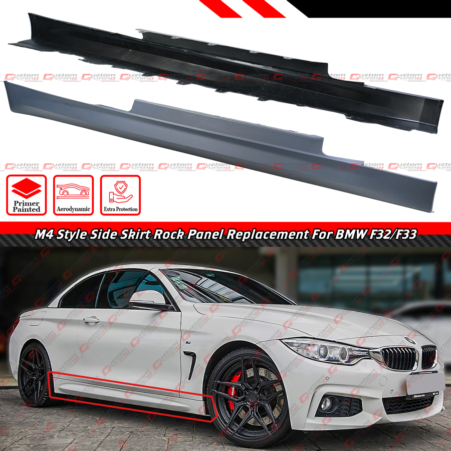 For 2014-20 BMW F32 F33 4 Series M4 Style PP Side Skirt Rocker