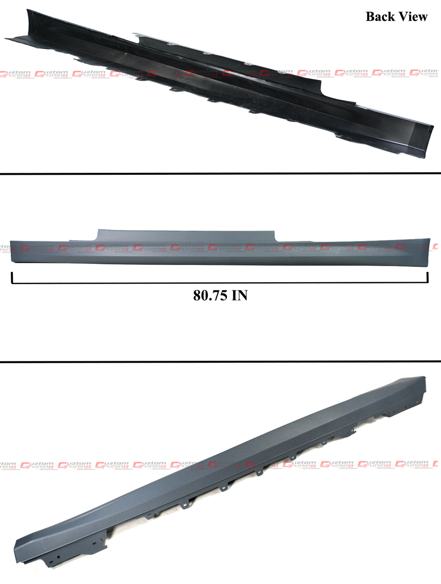 M4 Style PP Side Skirt Rocker Panel For BMW F32 F33 4 Series 2014-20 – Matte Black, Pair, Direct Replacement