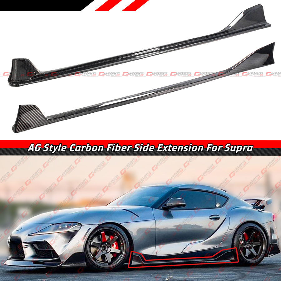 FOR 2020-26 TOYOTA SUPRA A90 A91 AG STYLE CARBON FIBER JDM SIDE