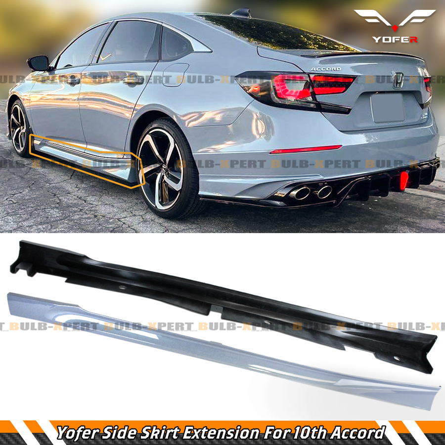 For 2018-22 Honda Accord Yofer Sonic Grey Pearl Add-on JDM Side