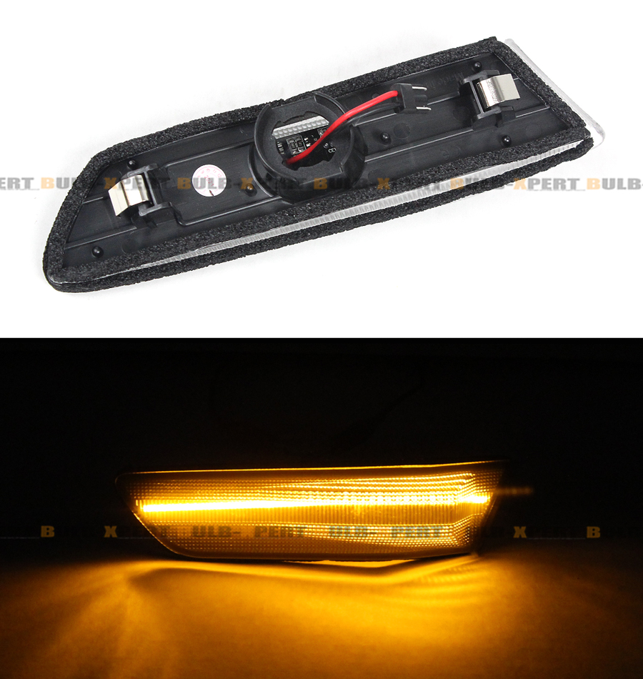 FOR 03-07 INFINITI G35 COUPE EURO CLEAR LENS BRIGHT LED SIDE