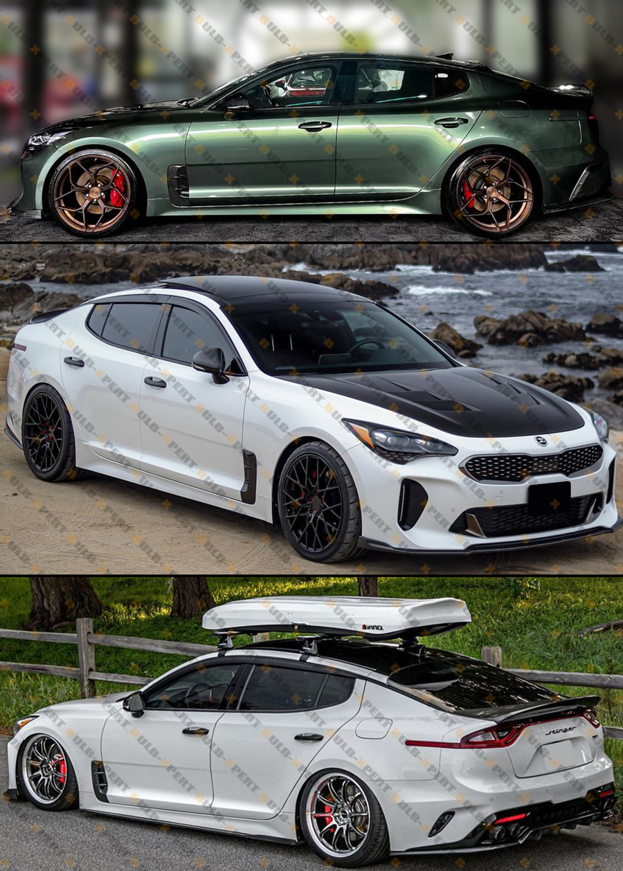 CARBON FIBER FRONT FENDER SIDE VENT COVER GARNISH TRIM FOR 2018