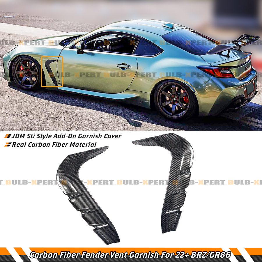 FOR 22-25 BRZ & GR 86 ST STYLE CARBON FIBER FRONT FENDER SIDE VENT