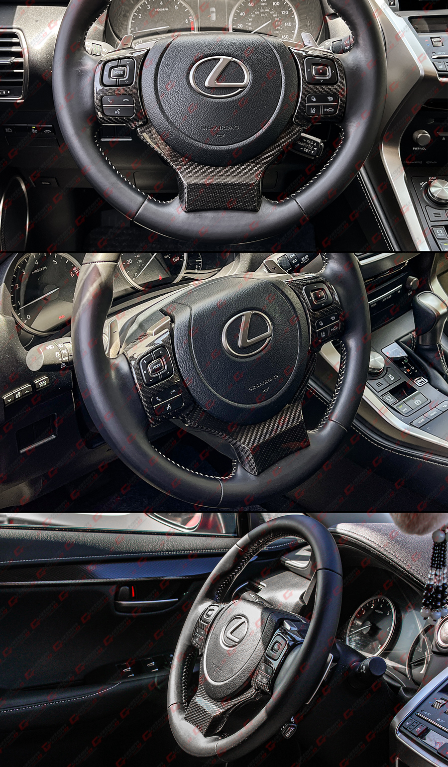 Für Lexus ist nx rc rcf glänzend schwarz Auto Lenkrads chalt paddel  Schalthebel verlängert abs Trim Auto Paddel Zubehör 2014-2018 - AliExpress