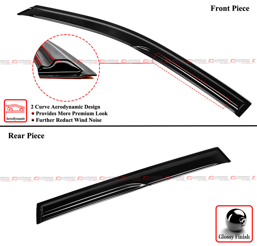 FOR 22-26 TOYOTA COROLLA CROSS M STYLE 3D AERO WINDOW VISOR RAIN