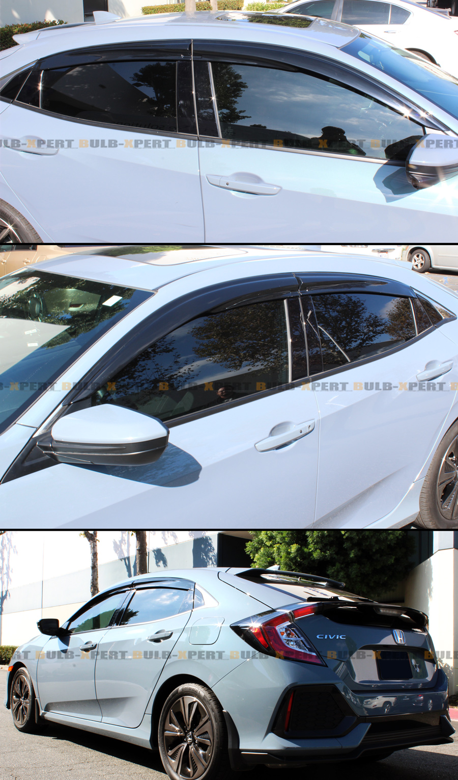 window deflectors honda civic