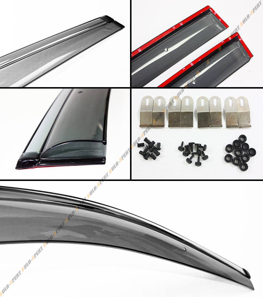 FOR 2015-19 VW MK7 GOLF 7 GTI E-GOLF CLIP ON CHROME TRIM WINDOW VISOR ...