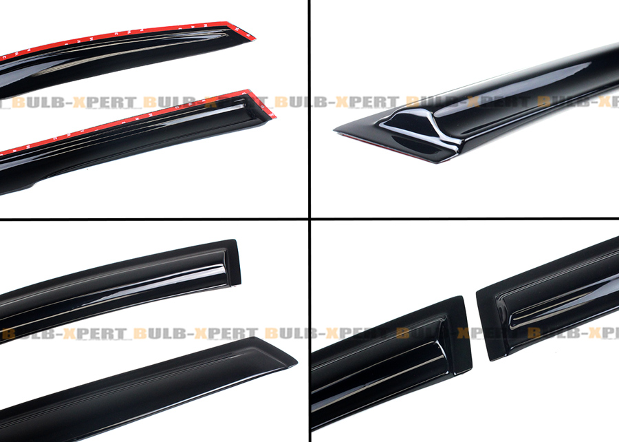 4pcs Smoke color Window Vent Shade Rain Guard Sun Guard 4pcs Smoke color Window Vent Shade Rain Guard Sun Guard