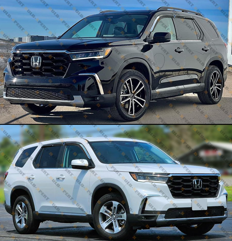 HQ-PARTS Smoke Tinted Window Visors For 2023-2025 Honda Pilot, 4-Piece Set, Acrylic, In-Channel Or Tape-On?