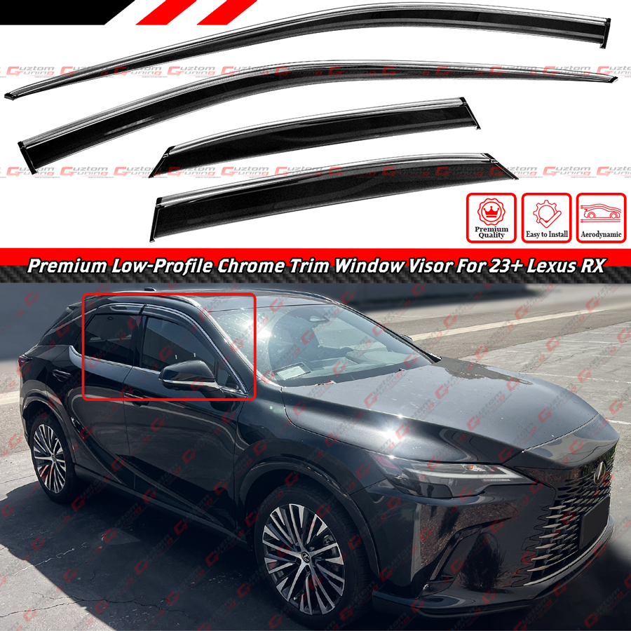 FOR 2023-2025 LEXUS RX350 RX450h PREMIUM VIP CHROME TRIM WINDOW