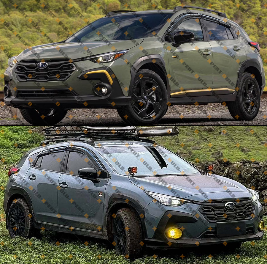 For 2024-2026 Subaru Crosstrek M Style 3D Wavy Window Visor Rain