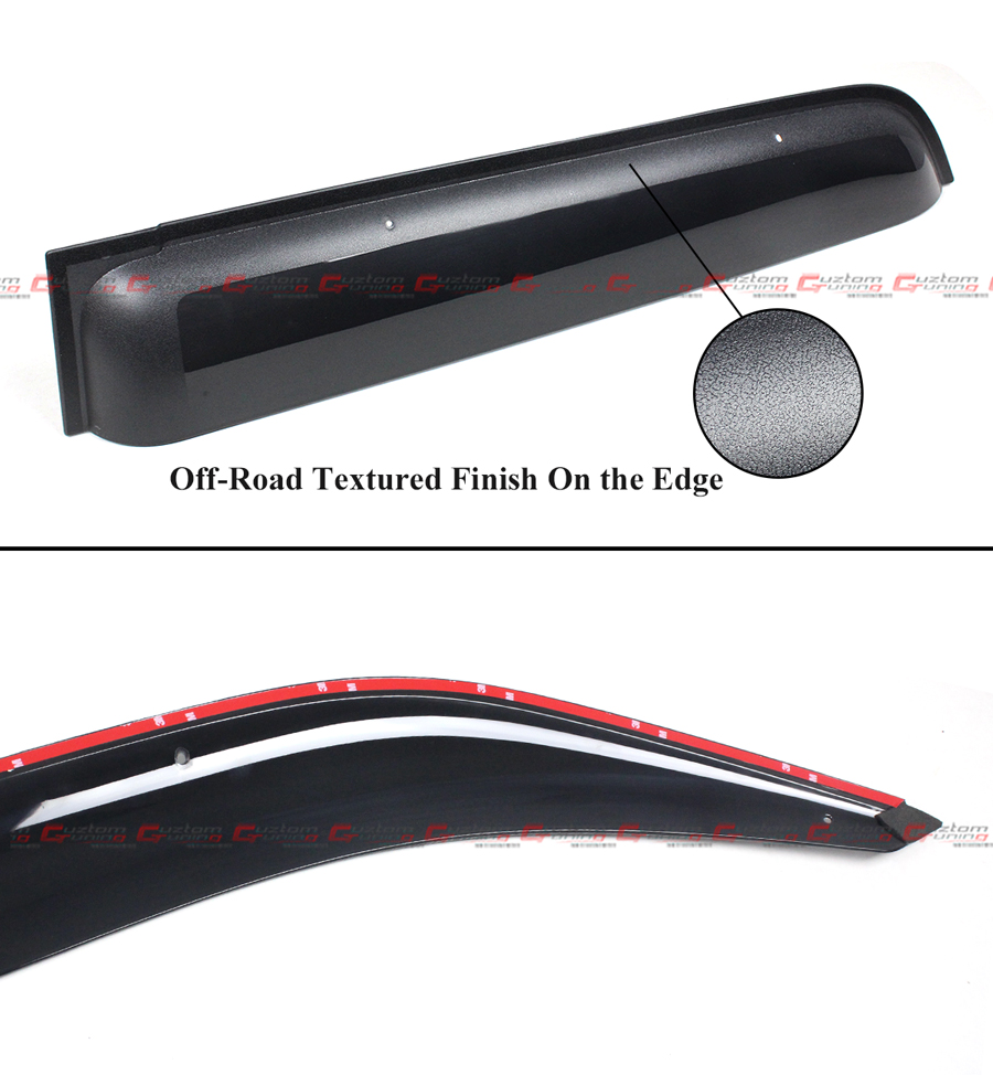 Deflettori Per Finestre Toyota 4Runner 2010-2024 JDM Mugen Style Visiera In Acrilico Nero GEARZAAR