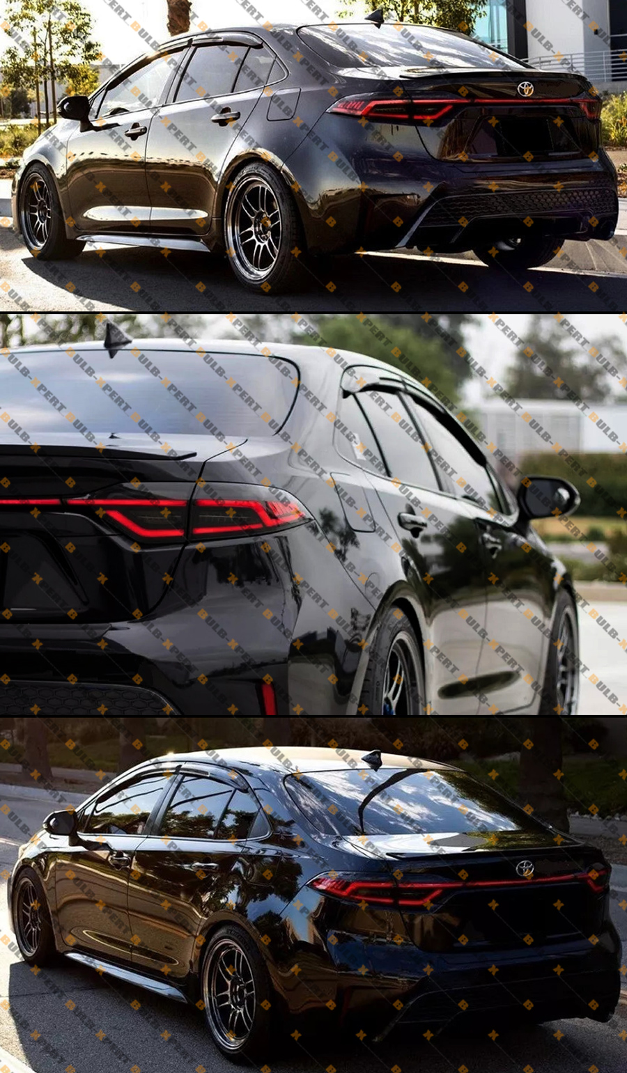 Juego De 4 Viseras Para Ventanas Estilo JDM M-Wave 3D Para Toyota Venza - Humo, Adhesivas, Defletores De Lluvia Y Viento