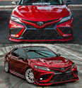 For 2021-2024 Camry Yofer Supersonic Red Front Lip